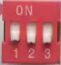 dip switch 3 ช่อง ระยะขา 2.54mm